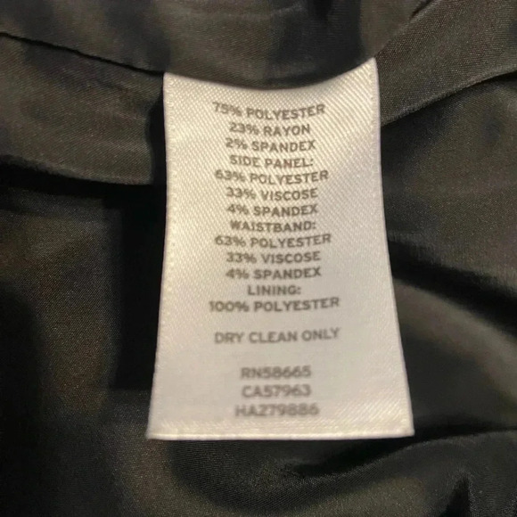 Halogen Polkadot Pencil Skirt Women Blue Black Color block size 16 - Picture 5 of 5